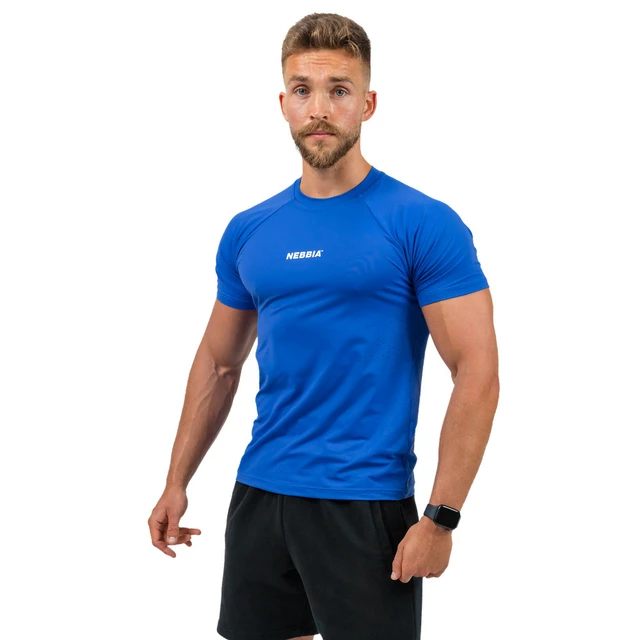 Herren-Kompressionsshirt Nebbia PERFORMANCE 339 - schwarz - Blau