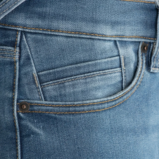 Oxford Original Approved Jeans CE Slim Fit Herren-Moto-Hosen Hellblau