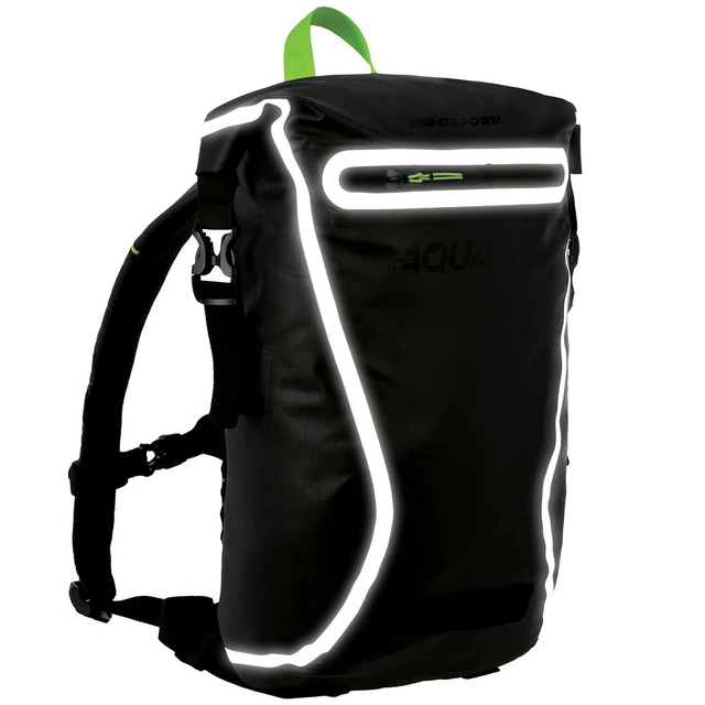 Wasserdichter Oxford Aqua EVO-Rucksack 12l - schwarz/gelb fluo