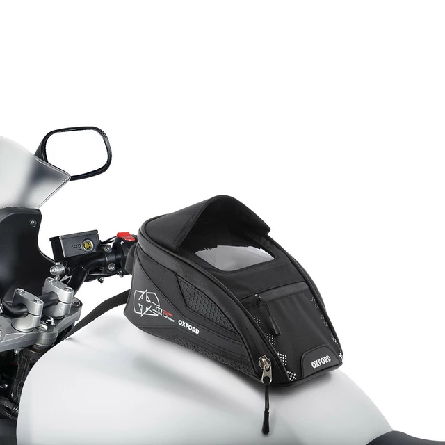 Tankrucksack für Motorrad Oxford M2R 2 l schwarz mit Magnetboden