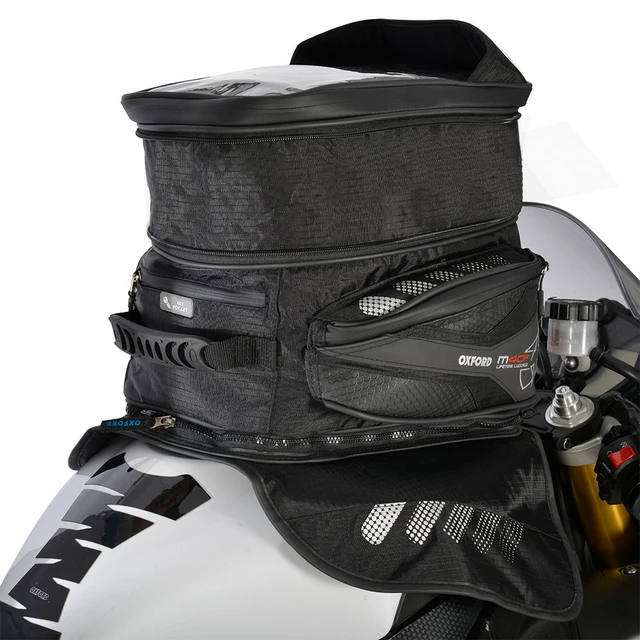 Tankrucksack für Motorrad Oxford M40R 40 l schwarz