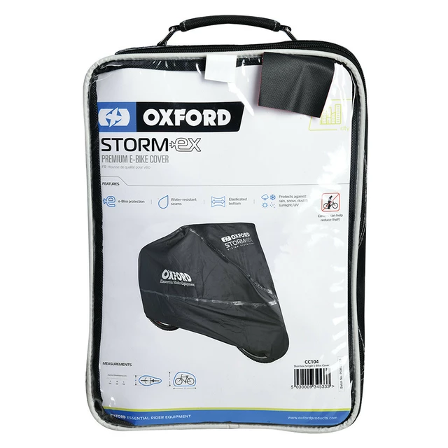 Oxford Stormex E-Bike Abdeckung (schwarz)