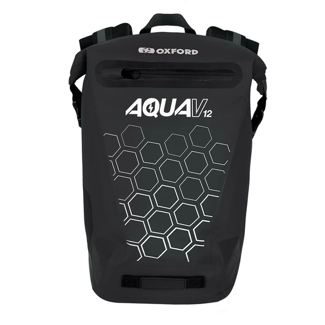 Wasserdichter Oxford Aqua V12-Rucksack 12l - schwarz