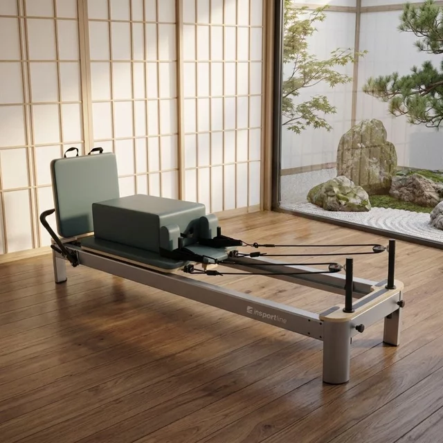 Pilates-Reformer inSPORTline Oquiler - grün-blau