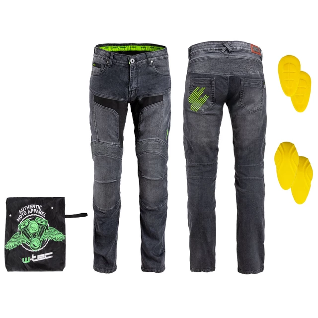Herren Motorrad Jeans W-TEC Alfred CE - blau - grau