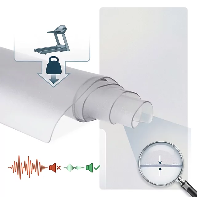 Transparente Gewichtsmatte inSPORTline Proteko Clear 220x100x0,15 cm