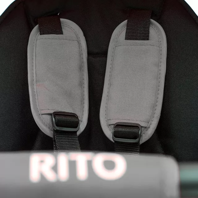 Kinderdreirad mit Führungsstange QPlay Rito+ - Grau