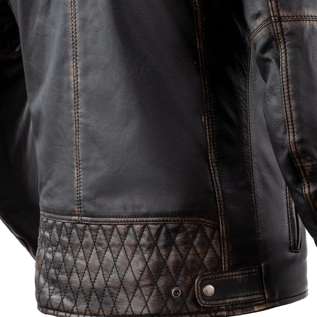 Rebelhorn Hunter Pro CE Motorrad Lederjacke - Vintage Black