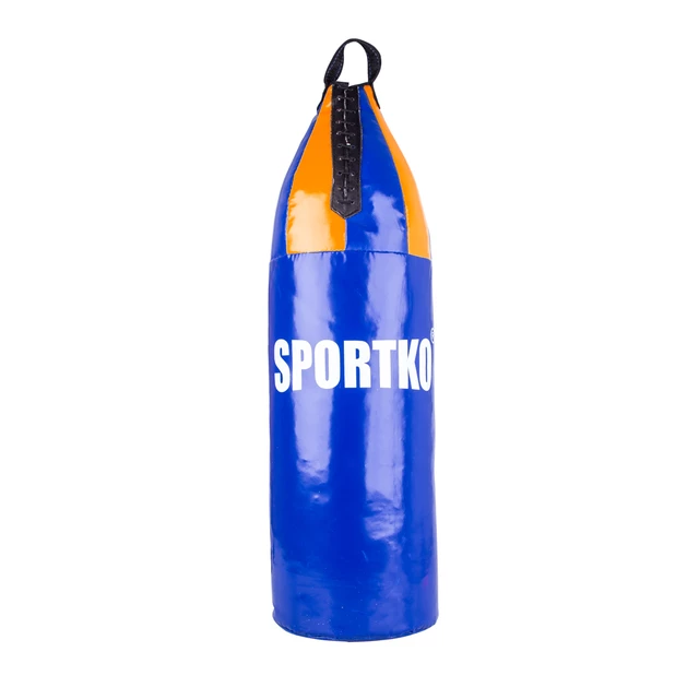 SportKO MP8 24x70 cm Kinder Boxsack - rot-weiß - blau-orange