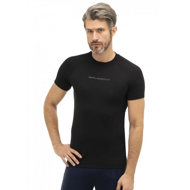 Herren Brubeck 3D Run PRO Kurzarm T-Shirt - Blau - schwarz