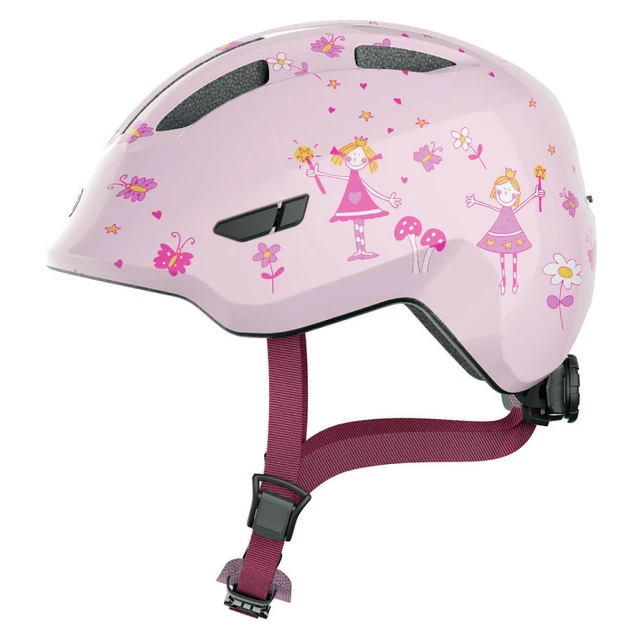 Kinderfahrradhelm Abus Smiley 3.0 - Blauwal - Rose Princess