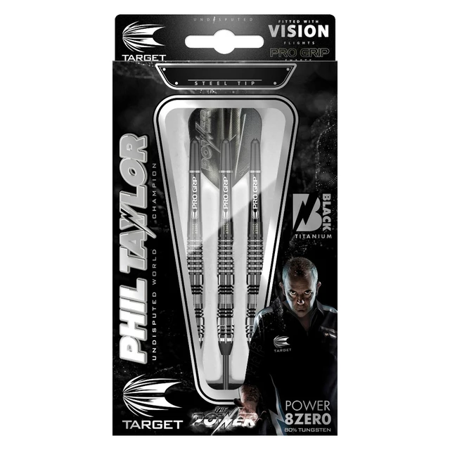 Ziel Phil Taylor Power 8-Zero Schwarz P8Z4 3pcs