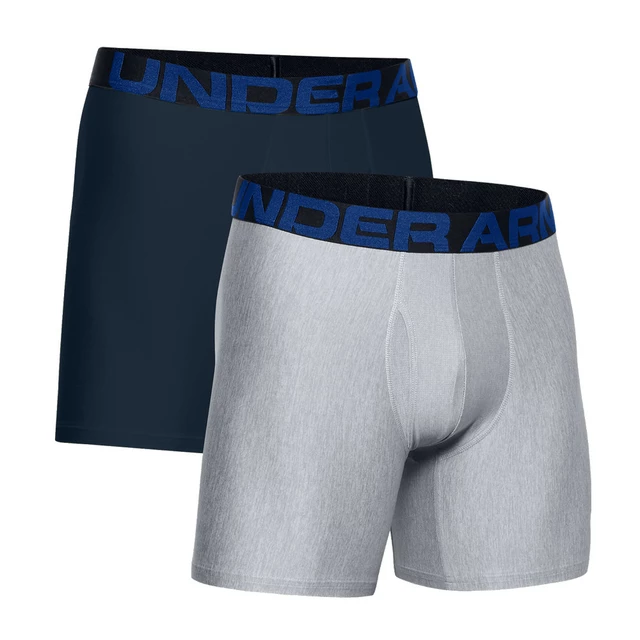 Under Armour UA Tech 6in Herren Boxershorts 2 Paar - Mod Gray Light Heather