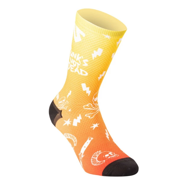 Undershield Socken Punk's Not Dead gelb