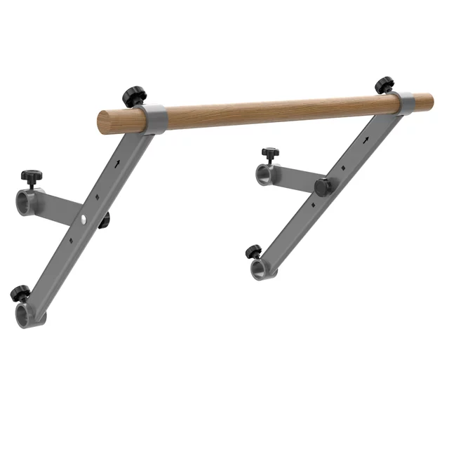 inSPORTline Wootaline Sprossenwand 199 x 80 cm mit Reck und Barren, grau