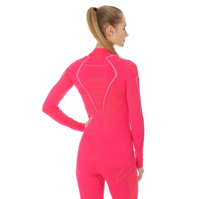 Frauen Brubeck Thermo Langarm T-Shirt - fuchsie