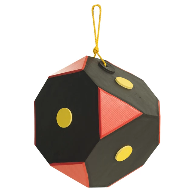 Hängezielbox Yate Cube Polimix 30x30x30cm schwarz-rot