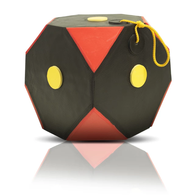 Hängezielbox Yate Cube Polimix 30x30x30cm schwarz-rot