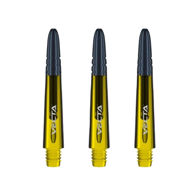 Winmau Vecta Kurze Griffe - weiß - gelb