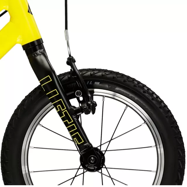 Kinderfahrrad Kross Liftie 14" - Modell 2025 - žlutá / černá / matný
