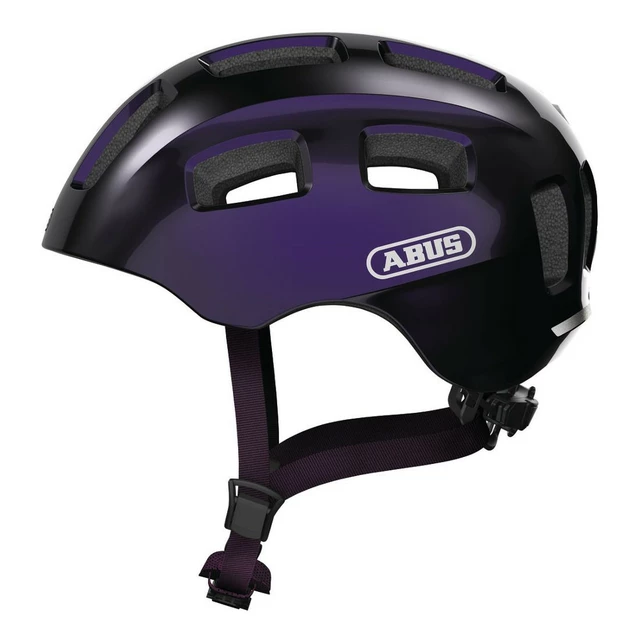 Kinderfahrradhelm Abus Youn-I 2.0 - Sparkling Pink - Schwarzes Violett