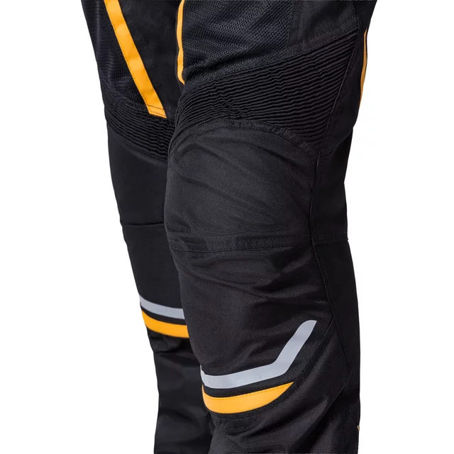 W-TEC Toranio Herren Sommer-Motorrad-Hose - schwarz-gelb