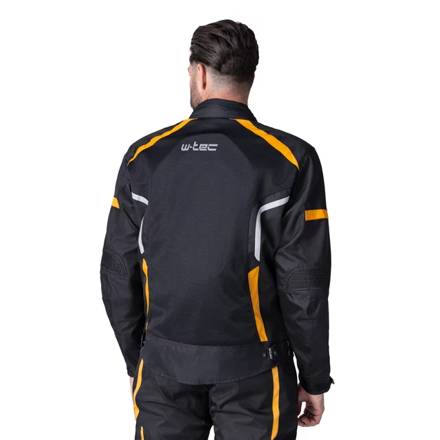 W-TEC Tosheck Herren Sommer Moto Jacke - schwarz-gelb