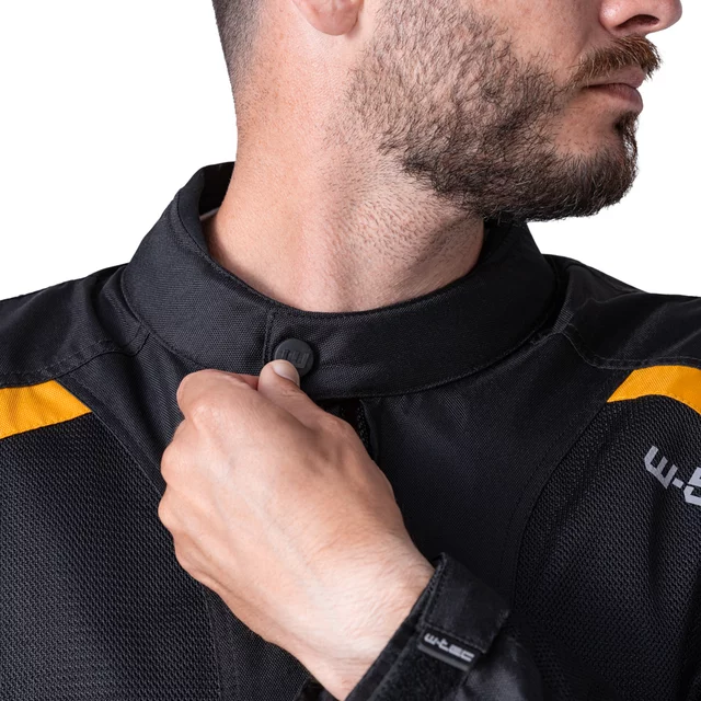 W-TEC Tosheck Herren Sommer Moto Jacke - schwarz-gelb