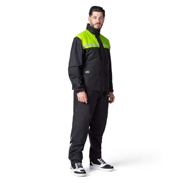 W-TEC Rinstop Motorrad-Regenhose - schwarz