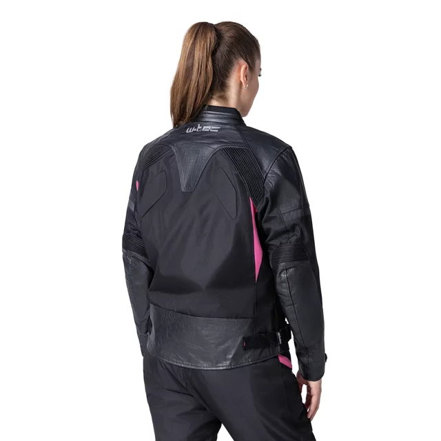 W-TEC Durmana Damen-Motorradjacke - schwarz-rosa
