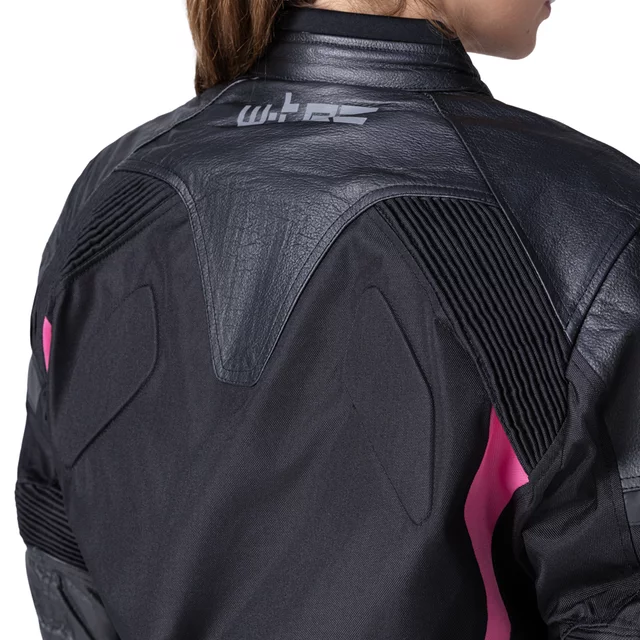 W-TEC Durmana Damen-Motorradjacke - schwarz-rosa