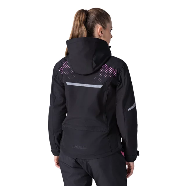 W-TEC Annorack Lady Softshell-Motorradjacke für Damen - schwarz-rosa