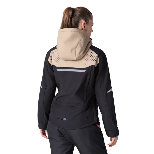 W-TEC Annorack Lady Softshell-Motorradjacke für Damen - schwarz-rosa
