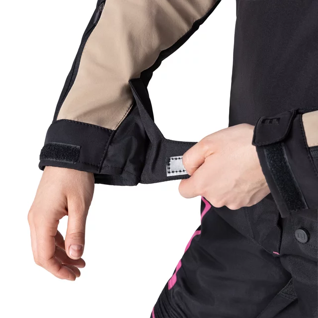 W-TEC Annorack Lady Softshell-Motorradjacke für Damen - schwarz-rosa