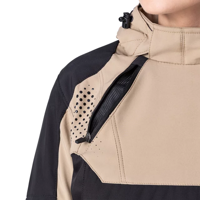 W-TEC Annorack Lady Softshell-Motorradjacke für Damen - schwarz-rosa