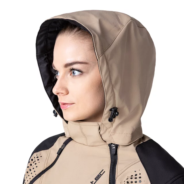 W-TEC Annorack Lady Softshell-Motorradjacke für Damen - schwarz-rosa