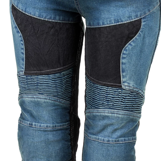 W-TEC Bolftyna Damen Motorradjeans - blau-schwarz