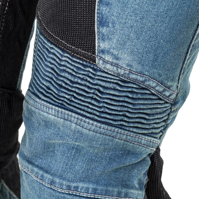 W-TEC Bolftyna Damen Motorradjeans - blau-schwarz