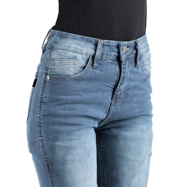 W-TEC Lustipa Damen Motorradjeans - blau