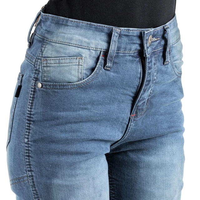 W-TEC Lustipa Damen Motorradjeans - blau