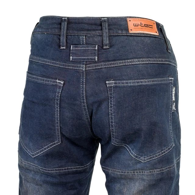 W-TEC Pawted Motorradjeans mit wasserdichter Membran - dunkelblau