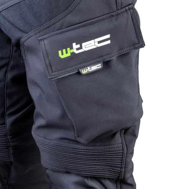W-TEC Erkalis GS-1729 Herren Softshell Motorradhose - schwarz