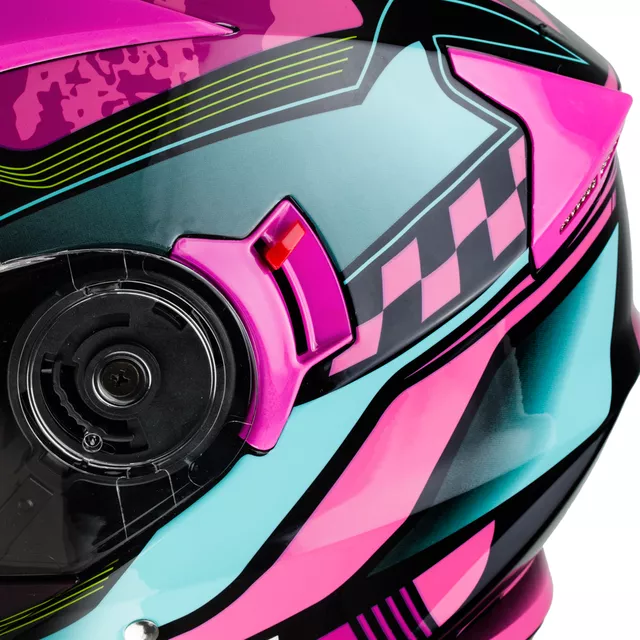 W-TEC Pezzon Magenta aufklappbarer Motorradhelm