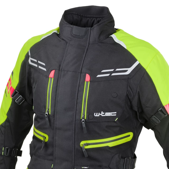 W-TEC Ventura Herren Motorradjacke - schwarz-fluo gelb