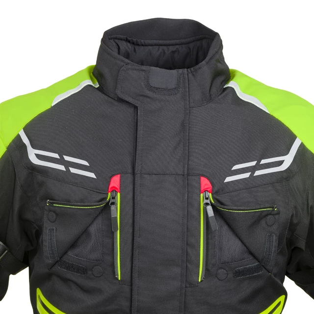 W-TEC Ventura Herren Motorradjacke - schwarz-fluo gelb