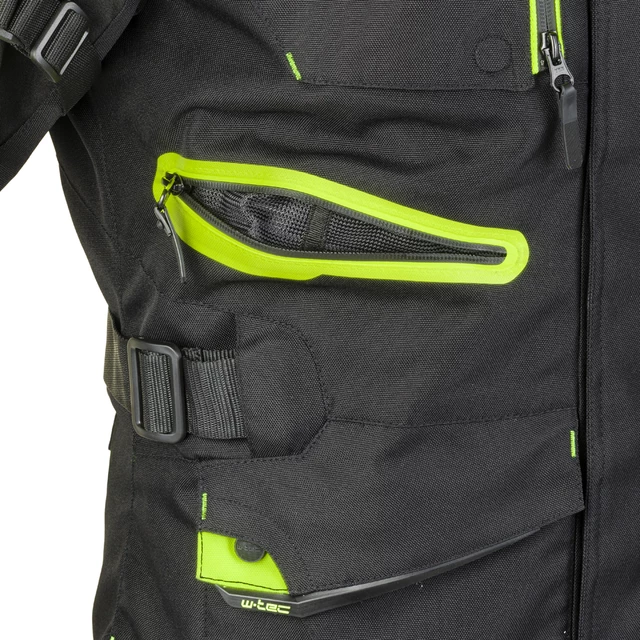 W-TEC Ventura Herren Motorradjacke - schwarz-fluo gelb