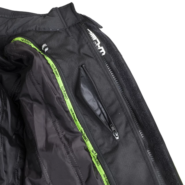 W-TEC Ventura Herren Motorradjacke - schwarz-fluo gelb