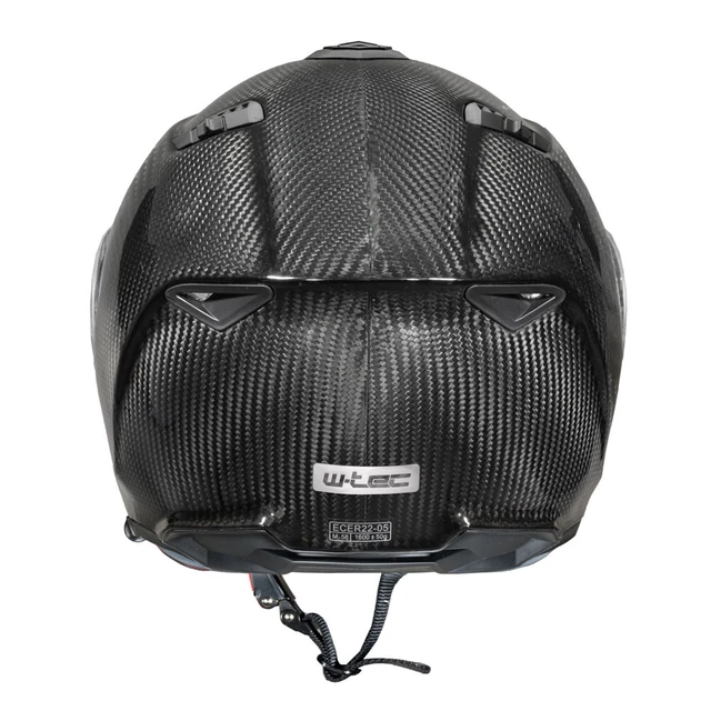 Klapphelm W-TEC Tensiler - Kohlenstoff-Glanz