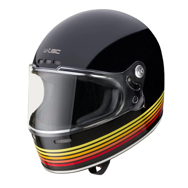 Motoradhelm W-TEC Cruder Bismar - schwarz-rot-gelb - schwarz-rot-gelb