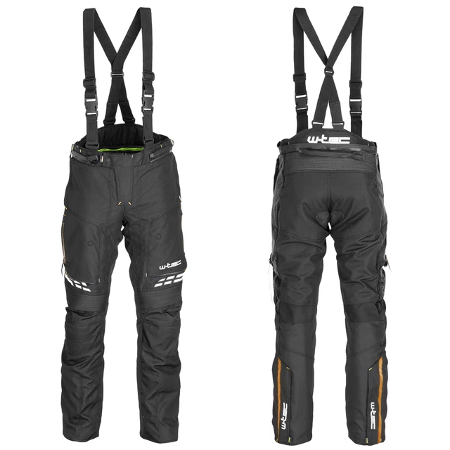 W-TEC Spirital Herren Motorradhose - schwarz-orange - schwarz-orange